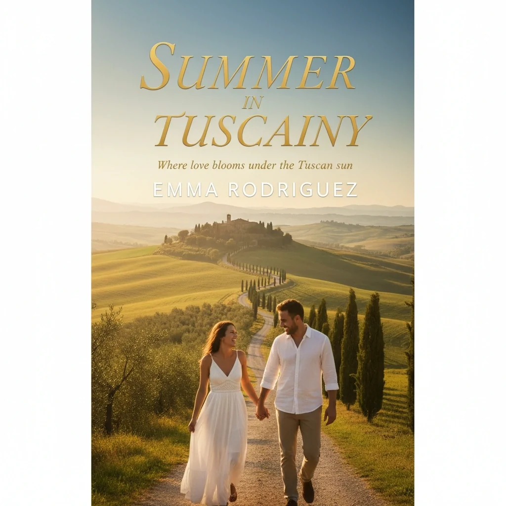 Warm gold and cream romance book cover example used to discuss color mood