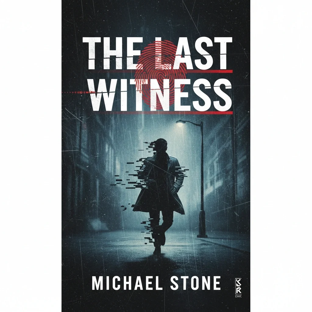 Dark blue and red thriller book cover example used to discuss contrast